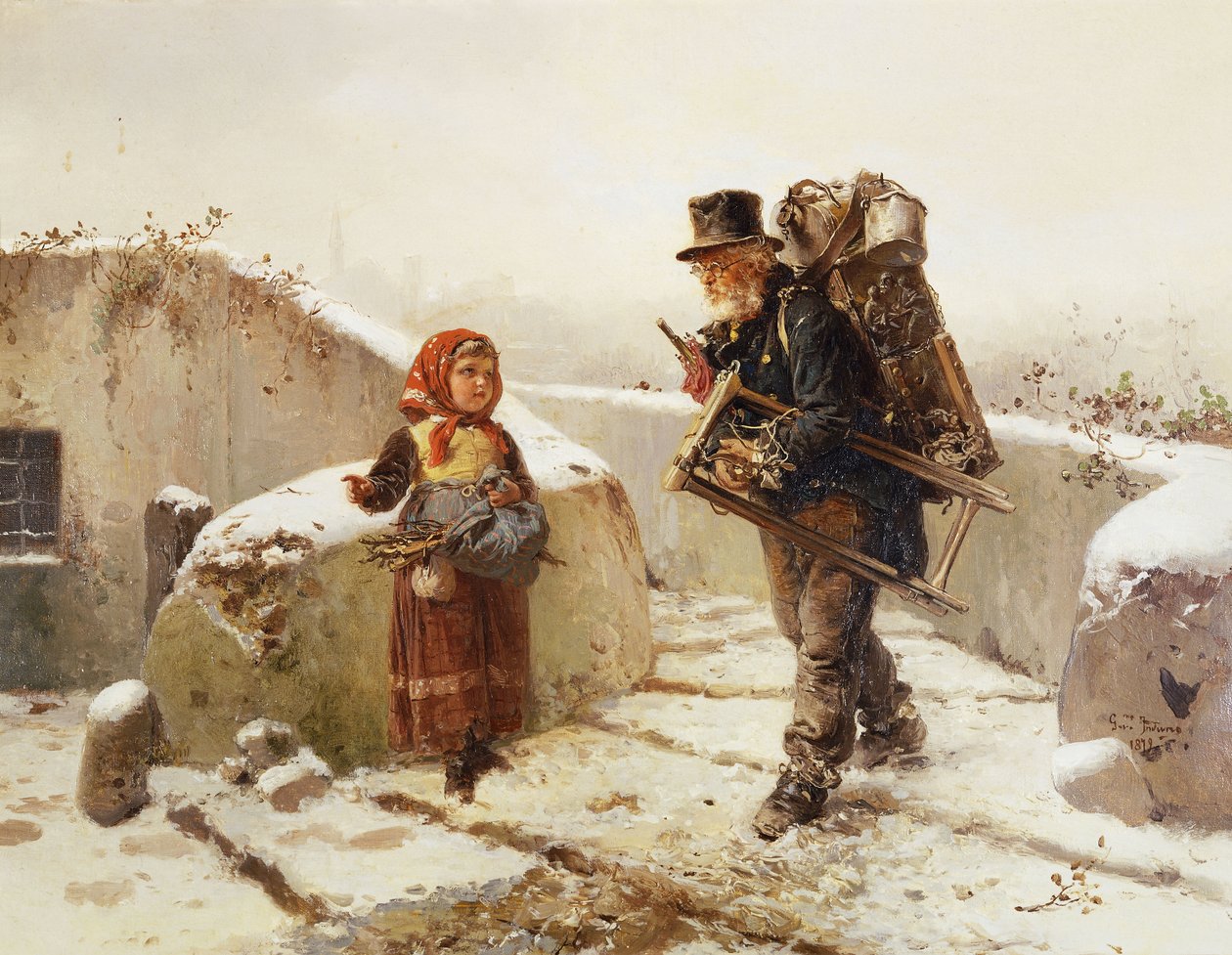 Pedlar autorstwa Gerolamo Induno