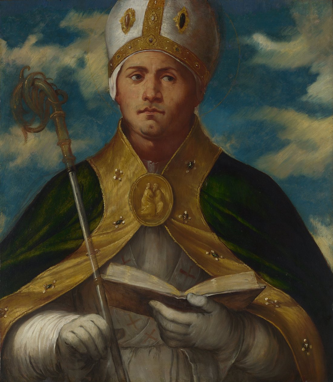 Św. Gaudioso, ok. 1524 autorstwa Gerolamo Romanino