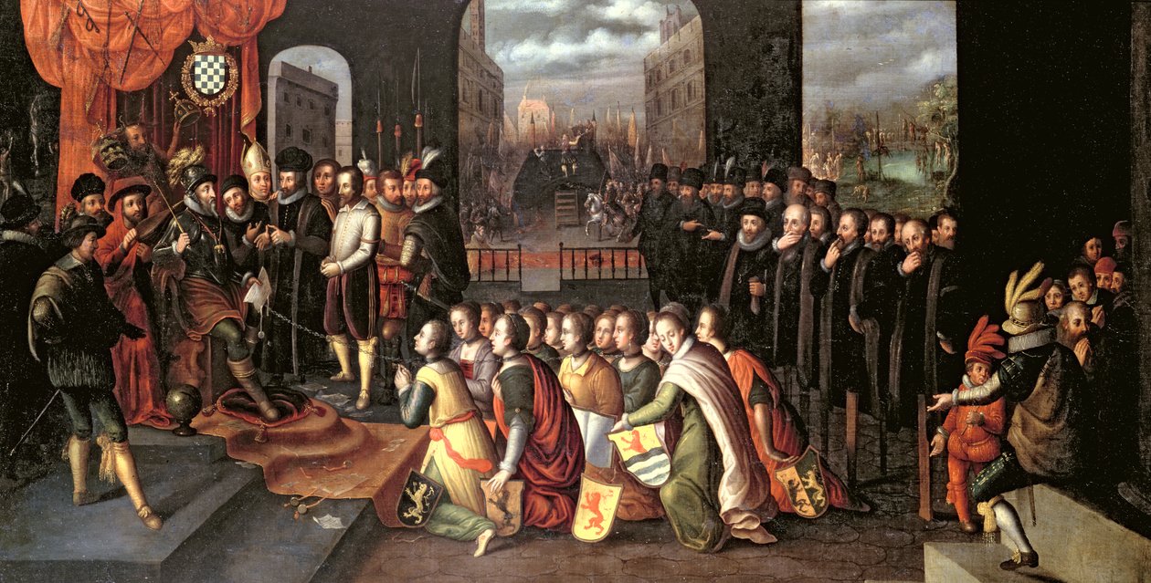 Alegoria tyranii księcia Alba autorstwa Gerrit Pietersz.