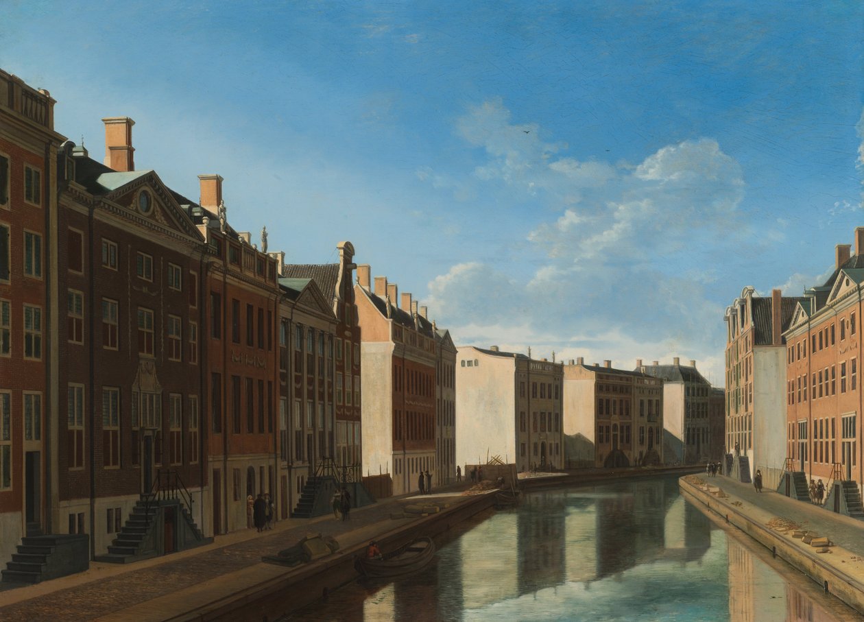 Widok na Złoty Zakręt w Herengracht autorstwa Gerrit Adriaenszoon Berckheyde
