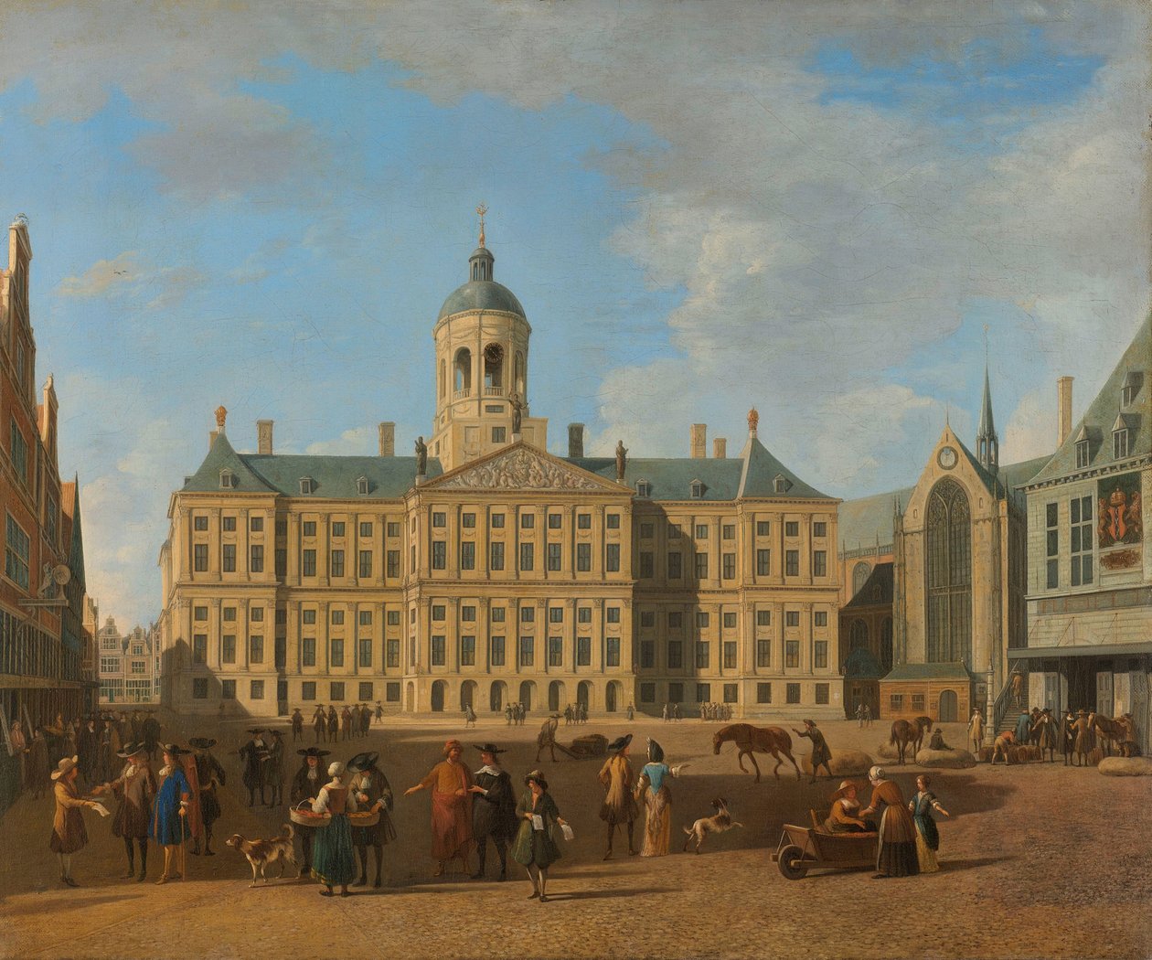 Ratusz na placu Dam, Amsterdam Ratusz na tamie, Amsterdam autorstwa Gerrit Berckheyde
