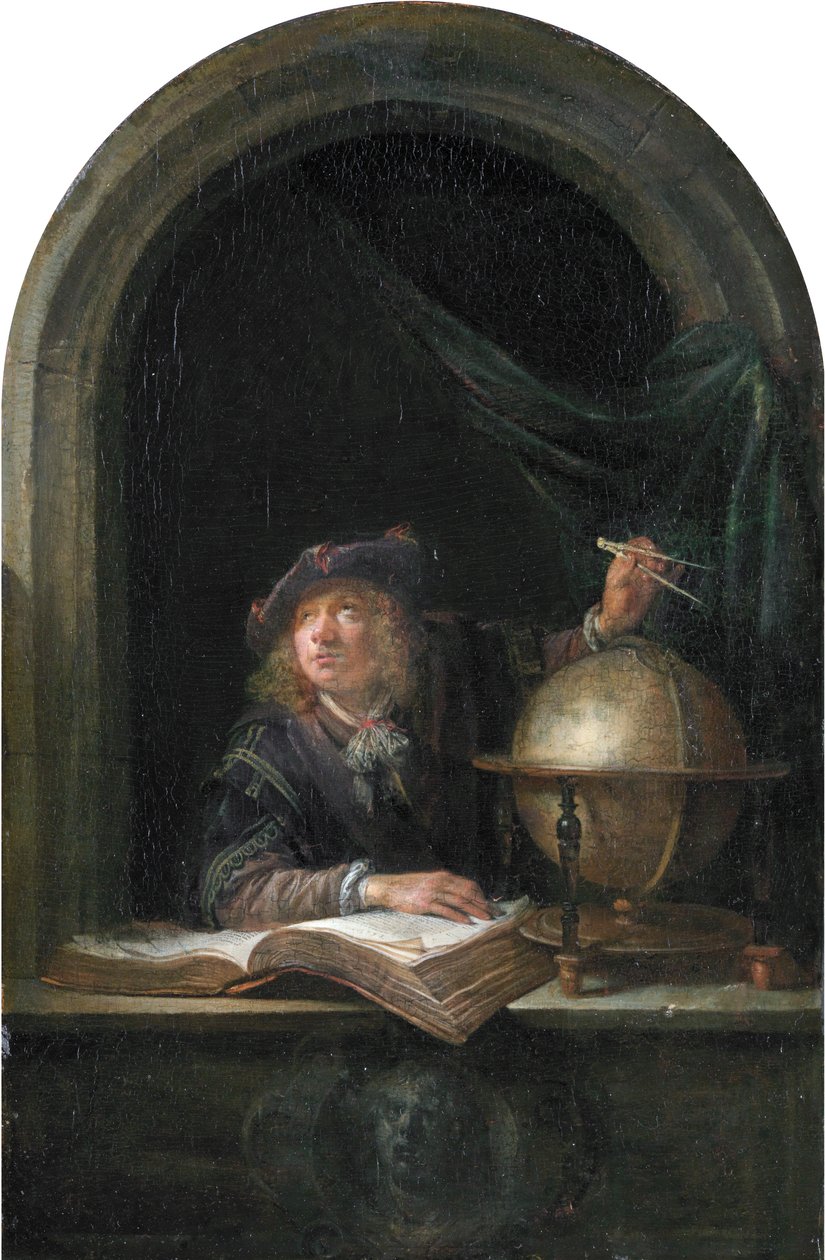 Astronom w oknie autorstwa Gerrit Dou