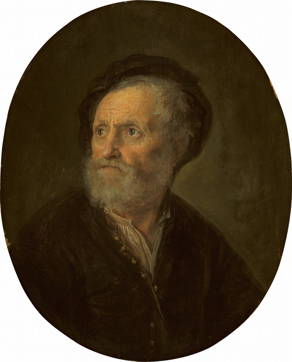 Popiersie brodatego mężczyzny, ok. 1930 r. 16421645. autorstwa Gerrit Dou