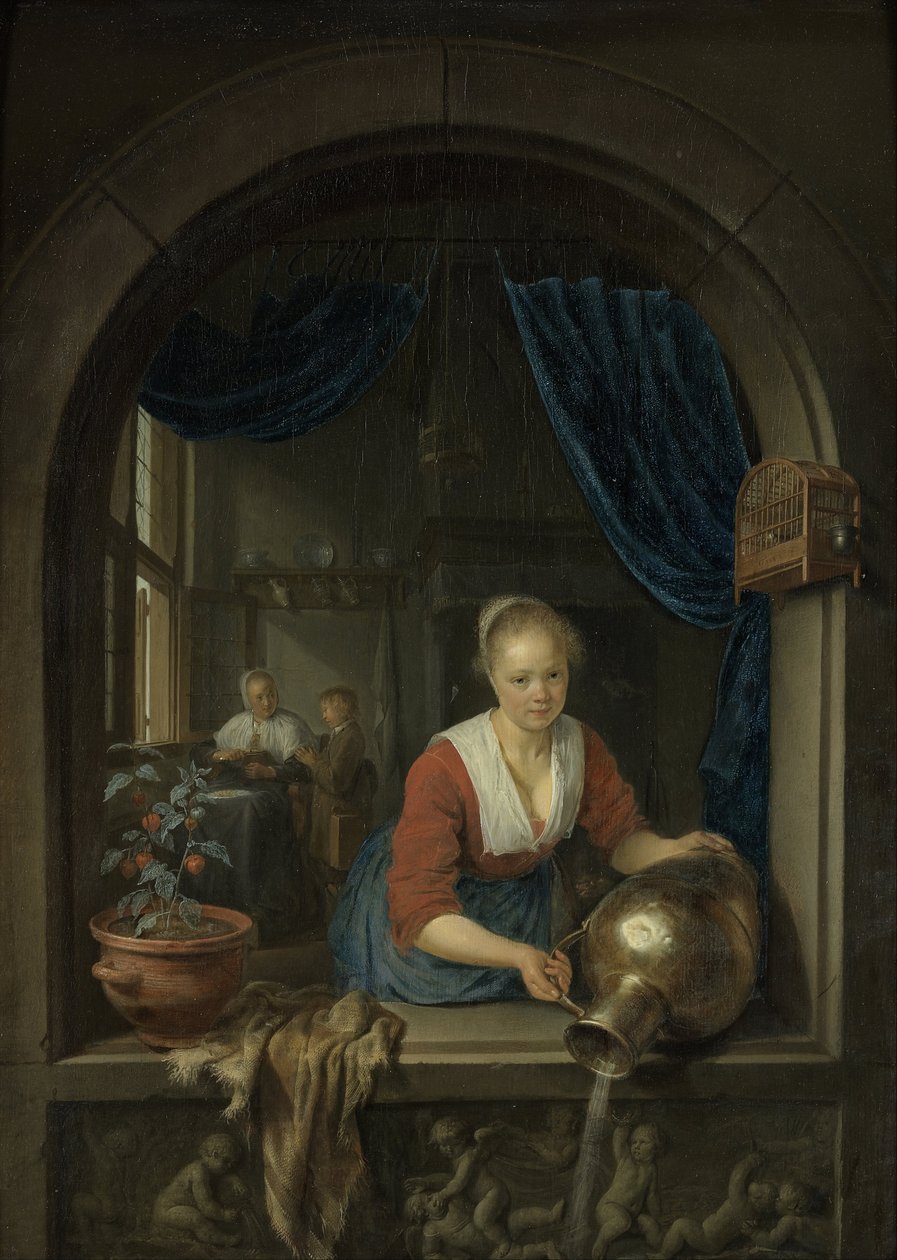 Służąca przy oknie autorstwa Gerrit Dou