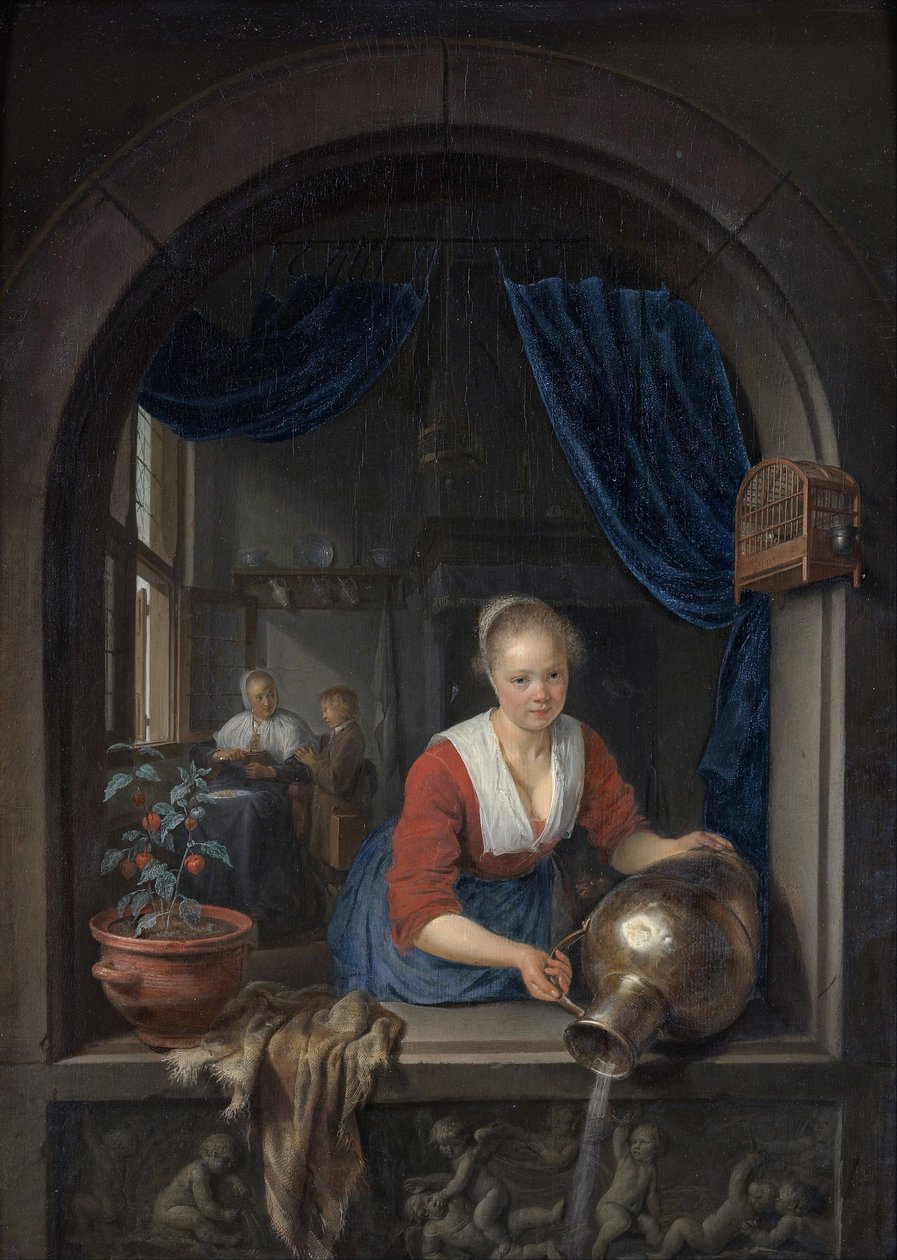 Służąca przy oknie autorstwa Gerrit Dou