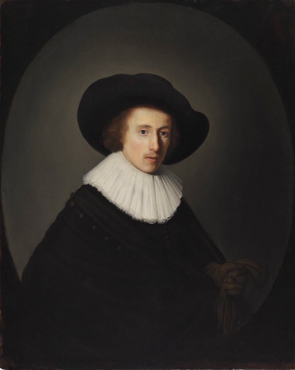 Portret mężczyzny w kapeluszu autorstwa Gerrit Dou