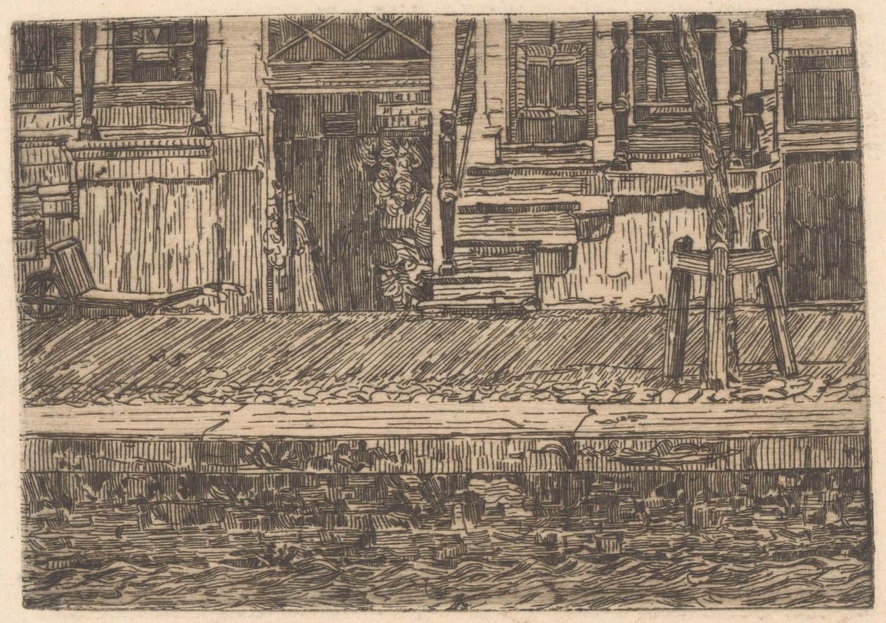 Piwnice na nabrzeżu autorstwa Gerrit Haverkamp (signed by artist)
