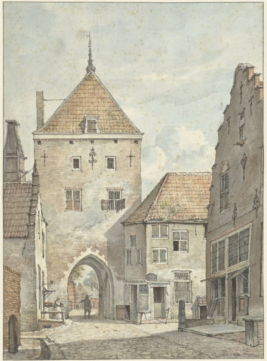 Miasto w Vianen autorstwa Gerrit Lamberts