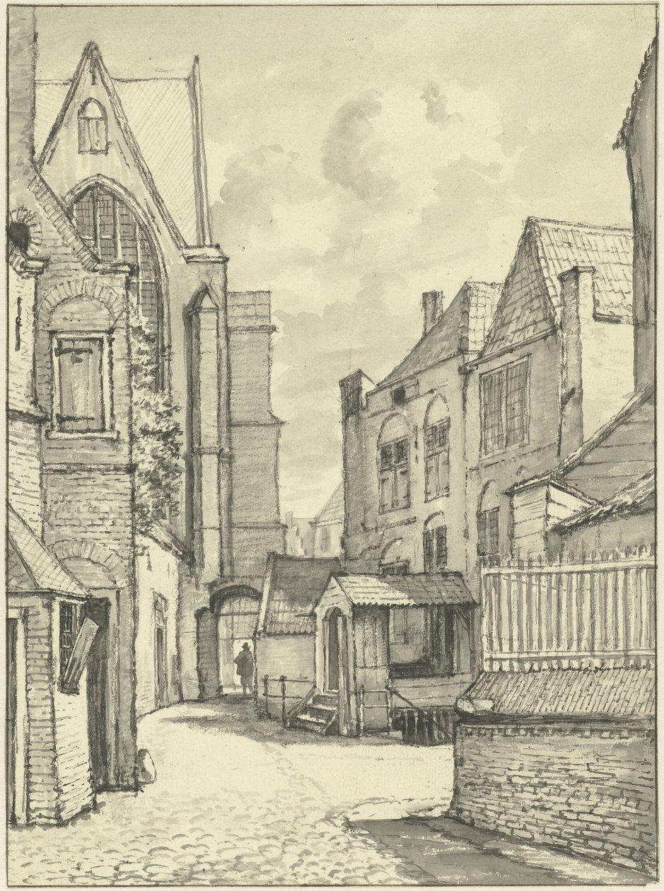 St. Janskerk lub Grote Kerk w Gouda autorstwa Gerrit Lamberts