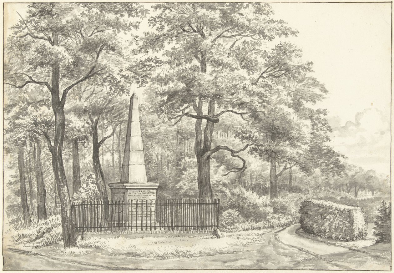 Pomnik Witte van Haemstede, ufundowany w 1817 roku przez Davida Jacoba van Lennepa w Huis te Manpad w Heemstede autorstwa Gerrit Lamberts