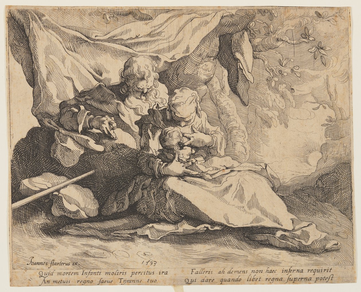 Reszta podczas lotu do Egiptu autorstwa Gerrit Pietersz