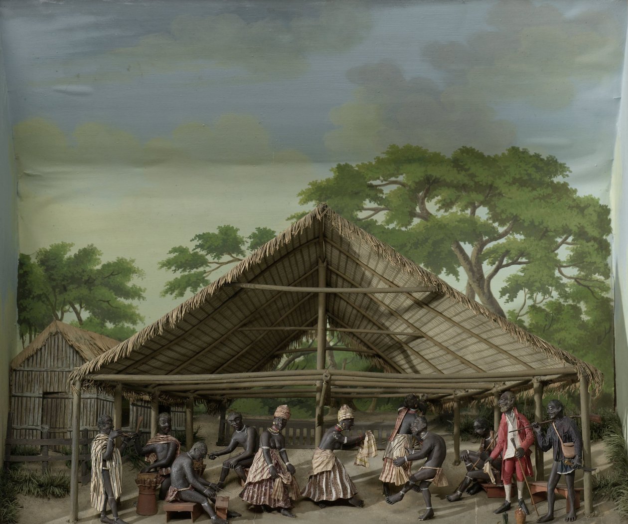 Diorama Du, Święto Tańca na Plantacji autorstwa Gerrit Schouten