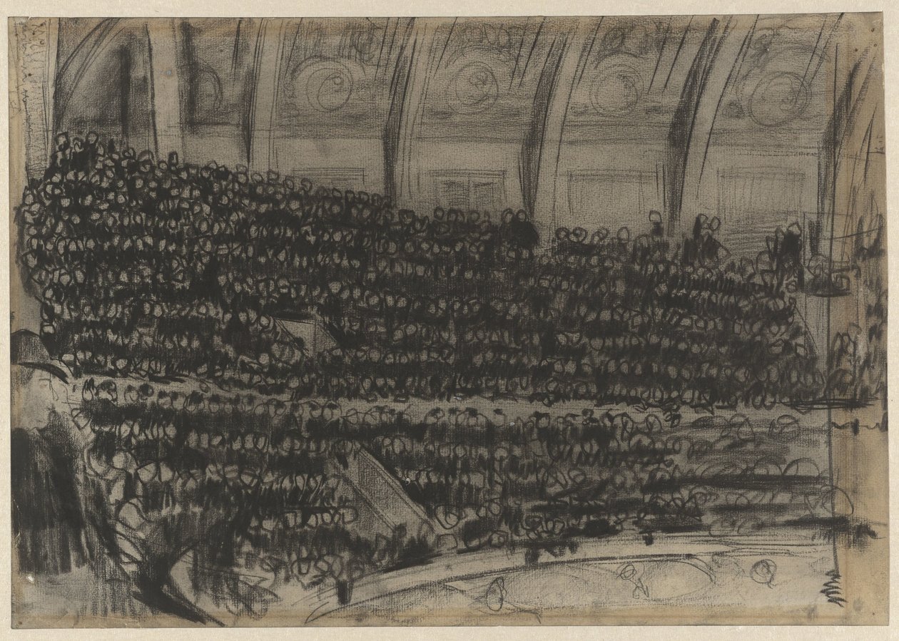 Widzowie na trybunach Circus Carré autorstwa Gerrit Willem Dijsselhof