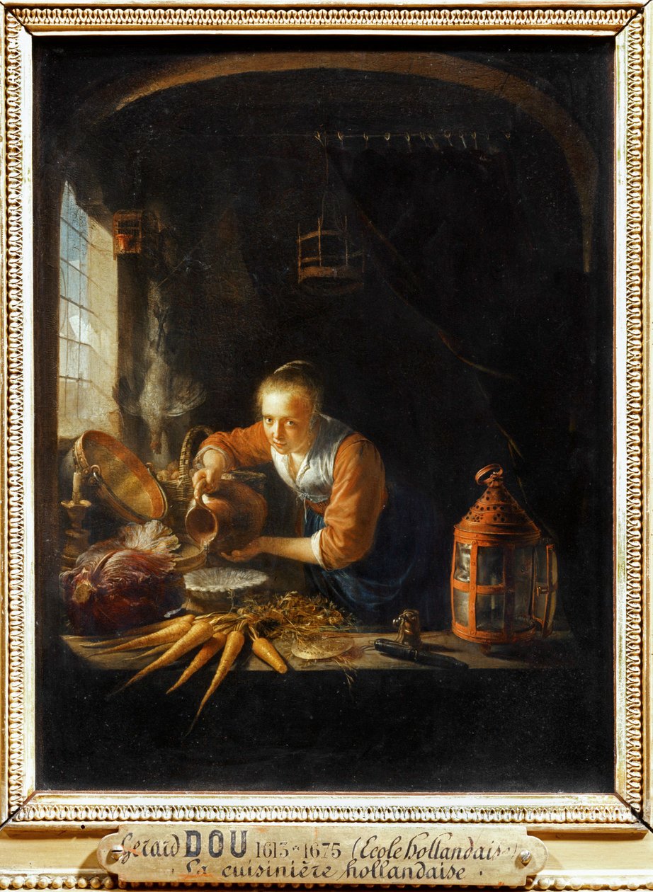 Kuchenka holenderska ... autorstwa Gerrit or Gerard Dou
