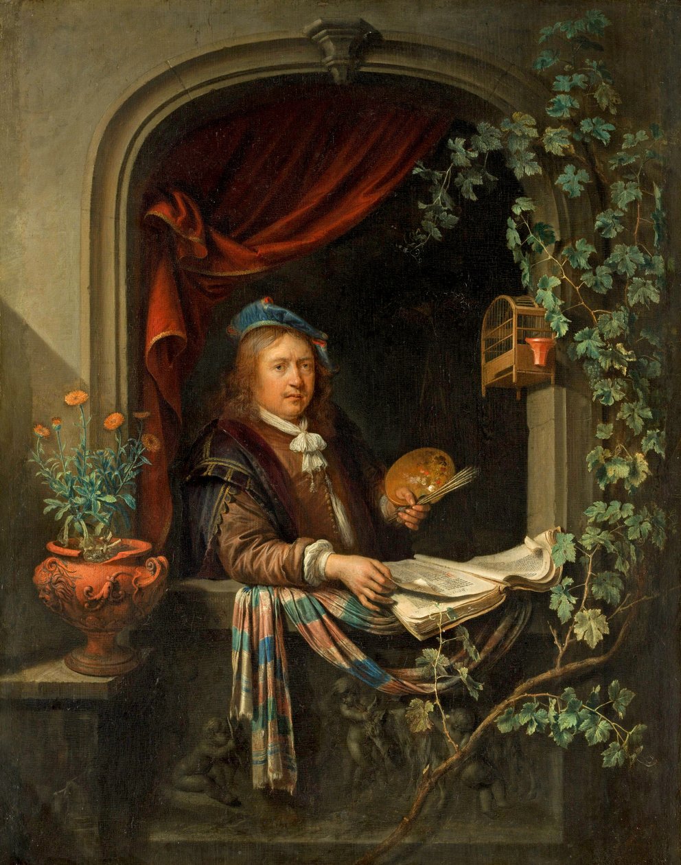 Autoportret, ok. 1665 autorstwa Gerrit Dou