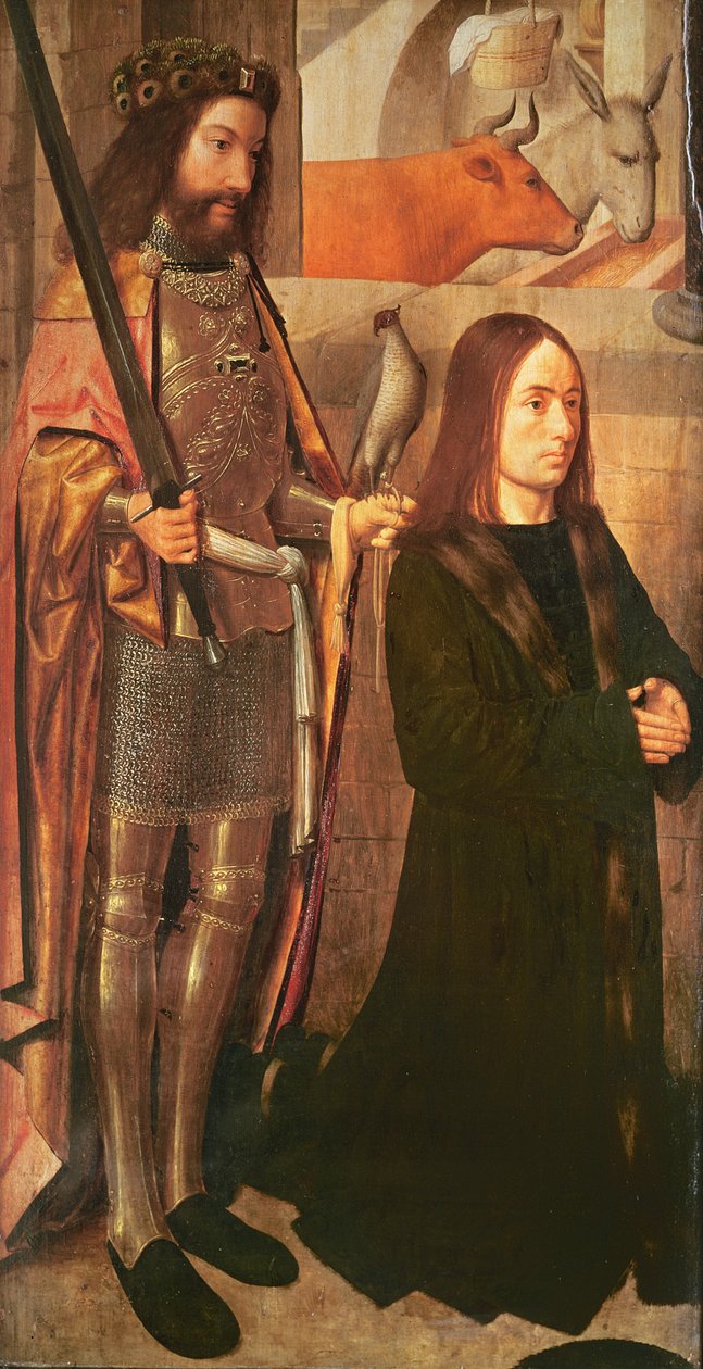 Święty Hubert i darczyńca (patrz również 404573 i 404575) autorstwa Gerrit tot Sint Jans