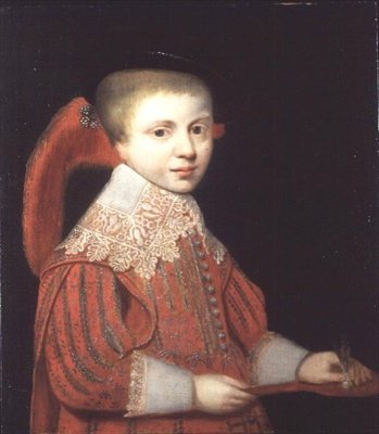 Portret księcia Nassau grającego w lotkę autorstwa Gerrit van (studio of) Honthorst