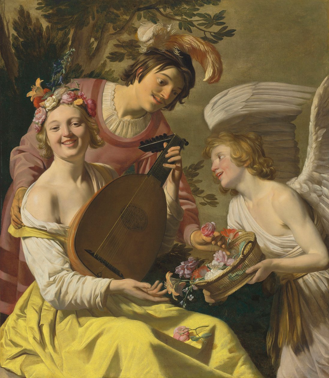 Alegoria Miłości (olej na płótnie) autorstwa Gerrit van Honthorst