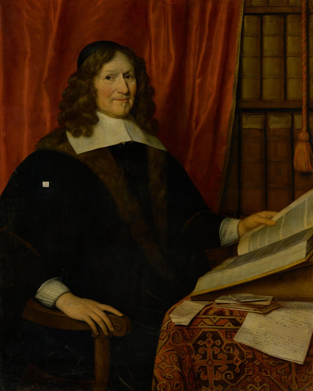 Porträt eines Rechtsgelehrten autorstwa Gerrit van Honthorst