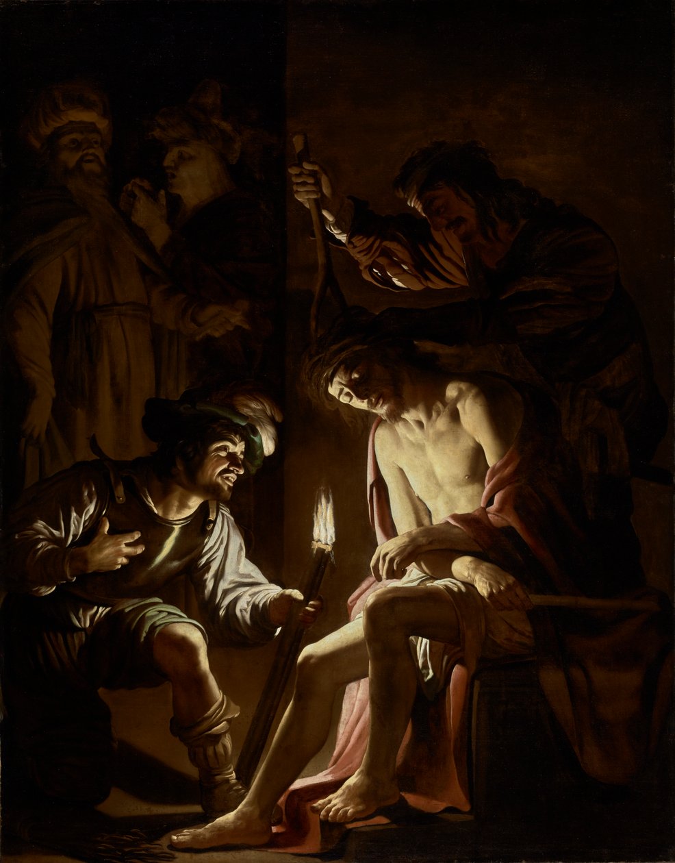 Chrystus ukoronowany cierniem, ok. 1620 autorstwa Gerrit van Honthorst