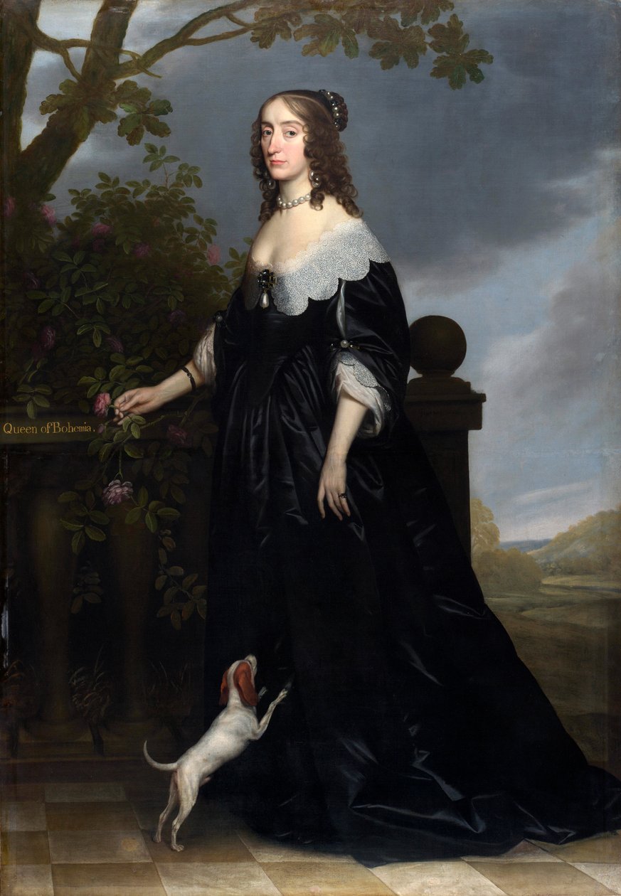 Elżbieta Stuart 1596-1662, królowa Czech, 1642 autorstwa Gerrit van Honthorst