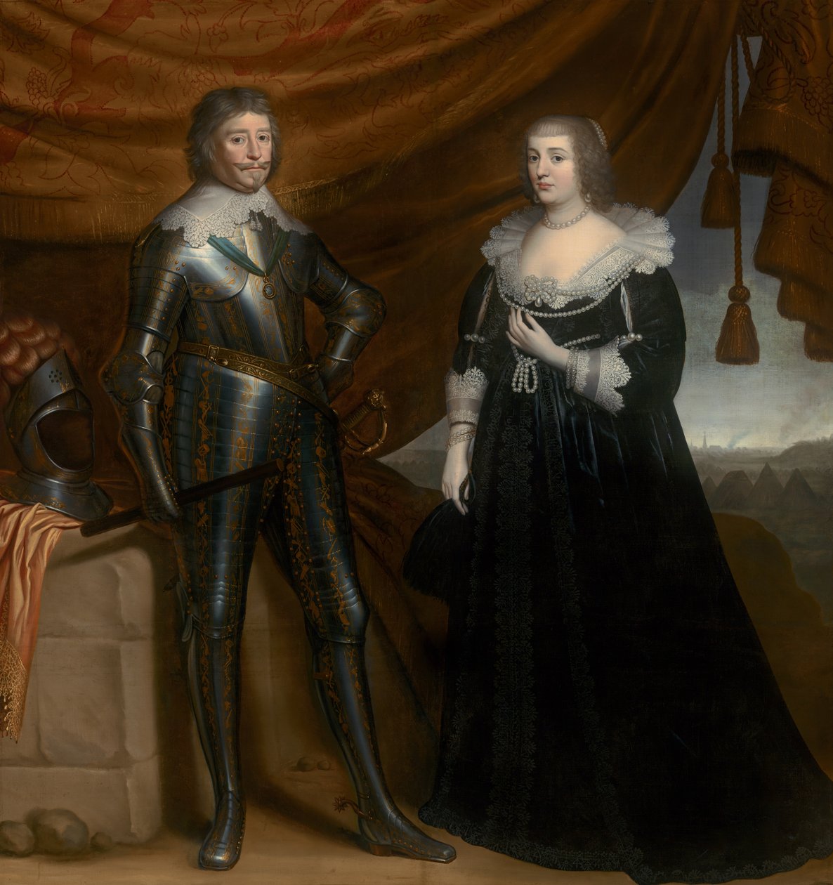 Frederik Hendrik i Amalia z Solms-Braunfels, ok. 1637-8 autorstwa Gerrit van Honthorst