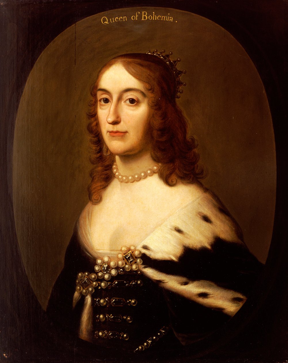 Portret Elżbiety, królowej Czech autorstwa Gerrit van Honthorst