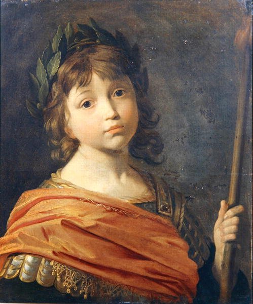 Książę Rupert (1619-82) jako chłopiec jako Mars (olej na płótnie) autorstwa Gerrit van Honthorst