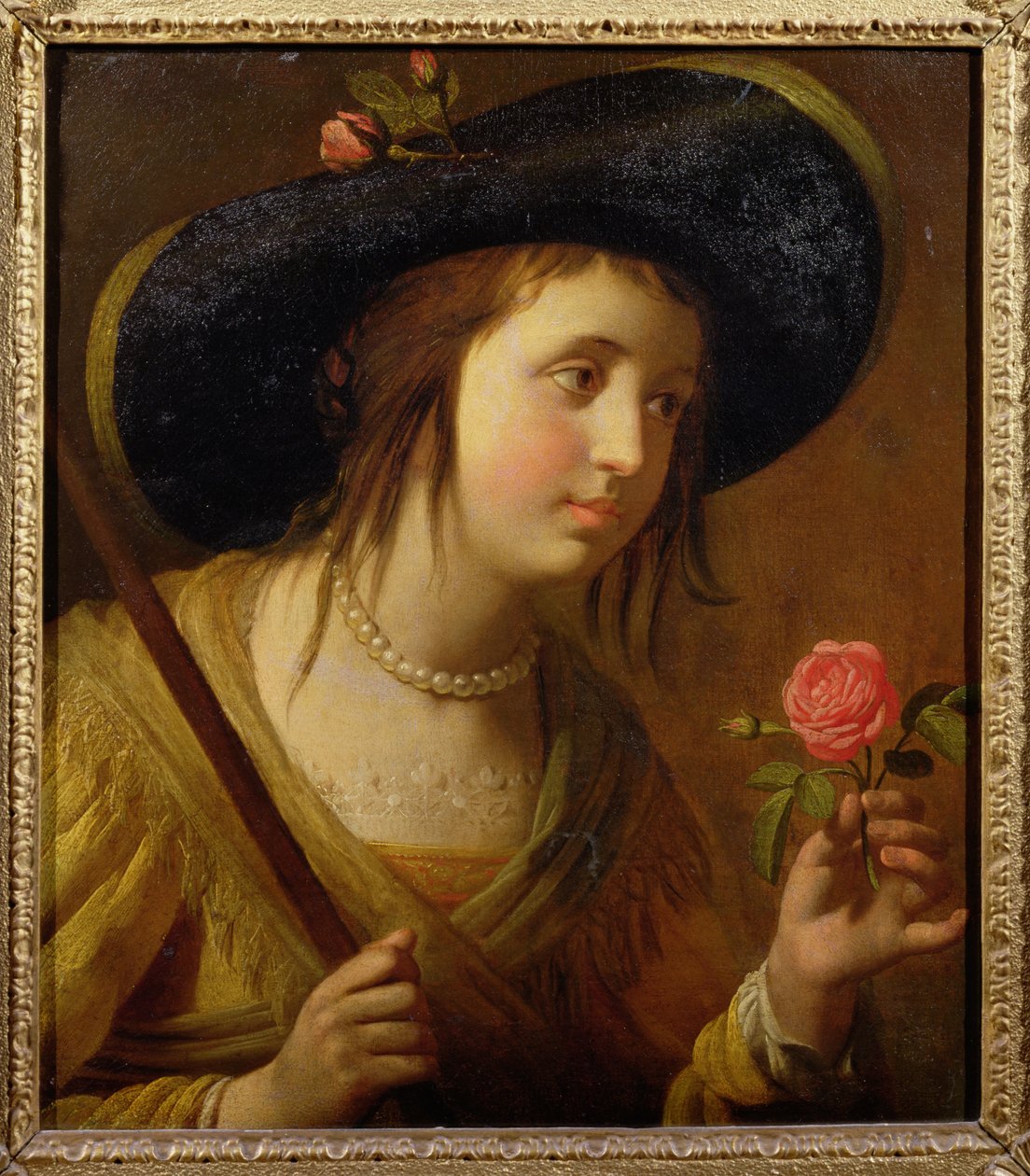 Księżniczka Zofia Czeska (1630-1714), matka Jerzego I jako pasterka autorstwa Gerrit van Honthorst