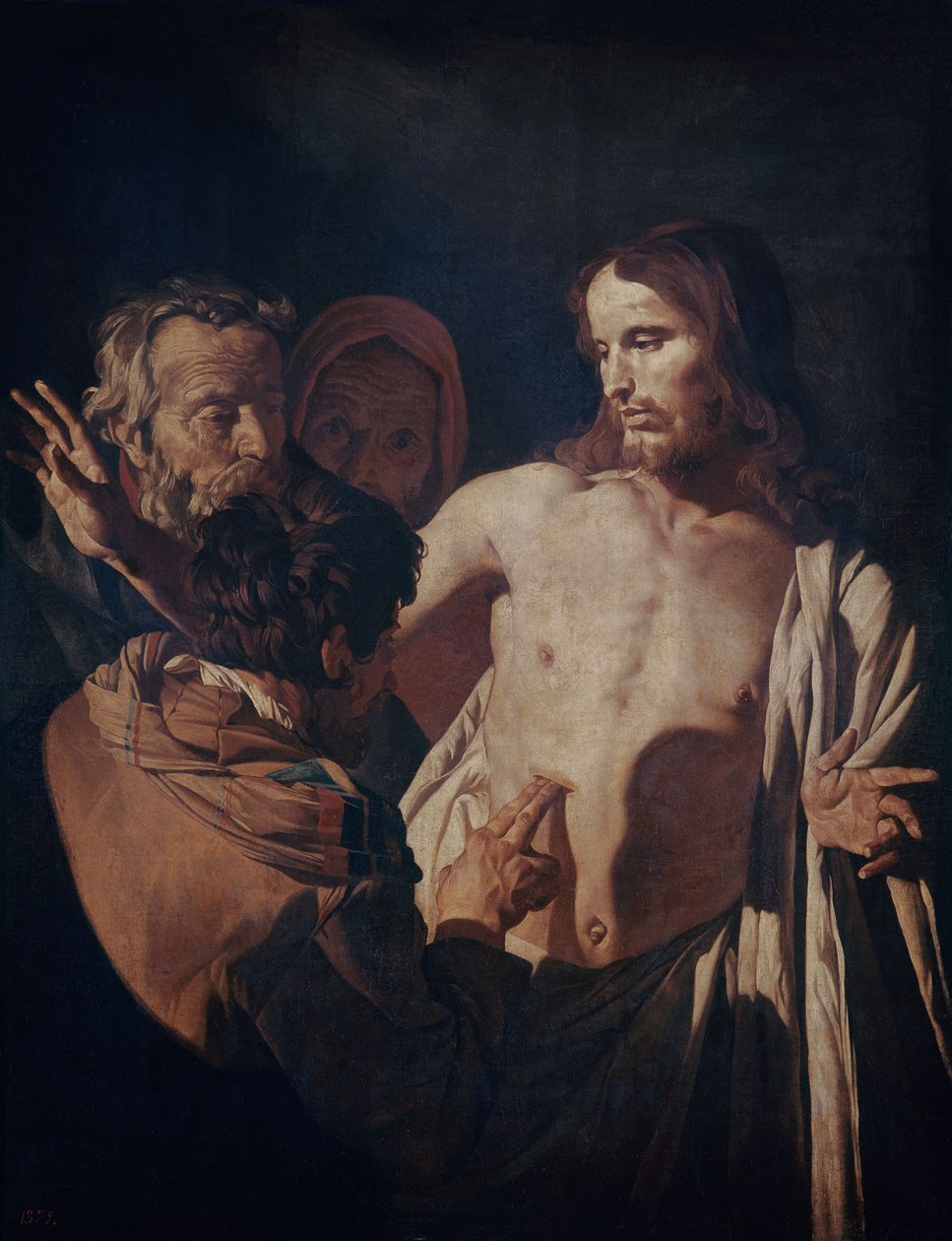 Niedowierzanie św. Tomasza, ok. 1620 (olej na płótnie) autorstwa Gerrit van Honthorst
