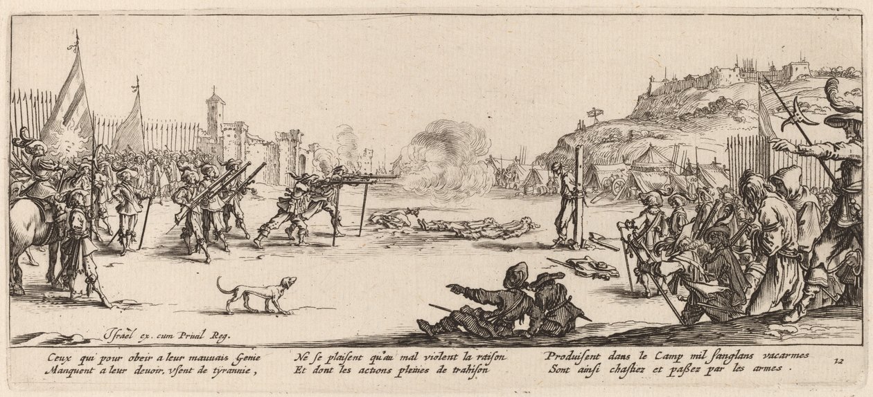 Oddział Strzelecki autorstwa Gerrit van Schagen after Jacques Callot