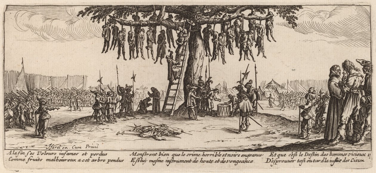 Wiszące autorstwa Gerrit van Schagen after Jacques Callot