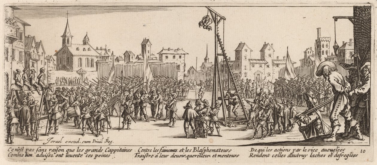 Strappado autorstwa Gerrit van Schagen after Jacques Callot