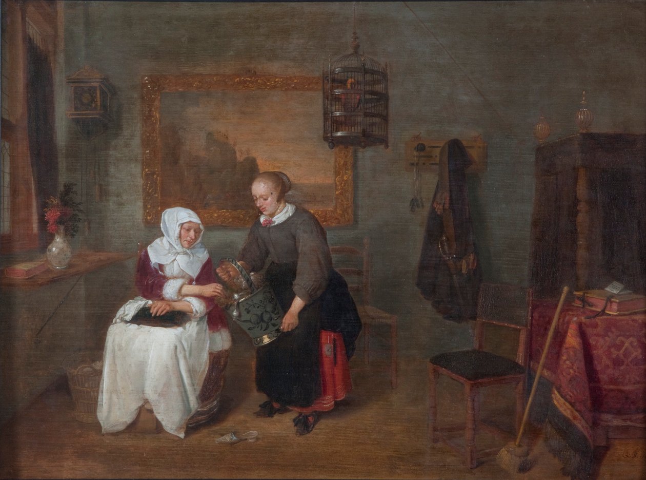 „Holenderskie wnętrze”, 1640-1658 autorstwa Gerritsz Quiringh van Brekelenkam