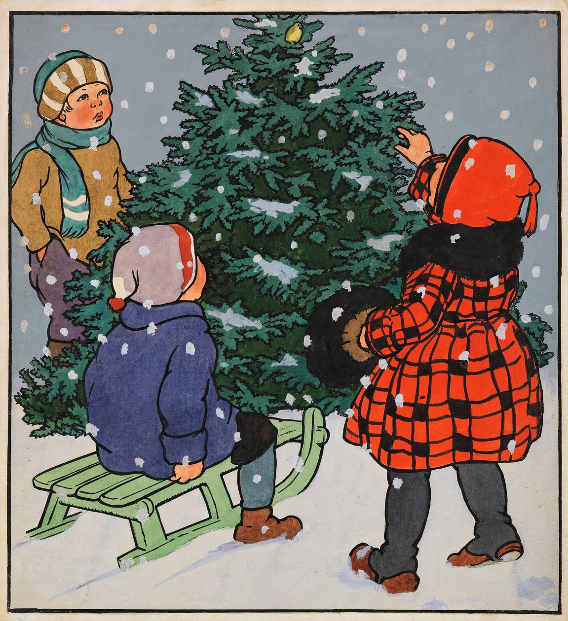 Ilustracja do Mojej kochanej książeczki, 1928. autorstwa Gertrud Caspari