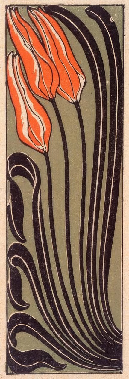tulipanowa ozdoba autorstwa Gertrud Kleinhempel