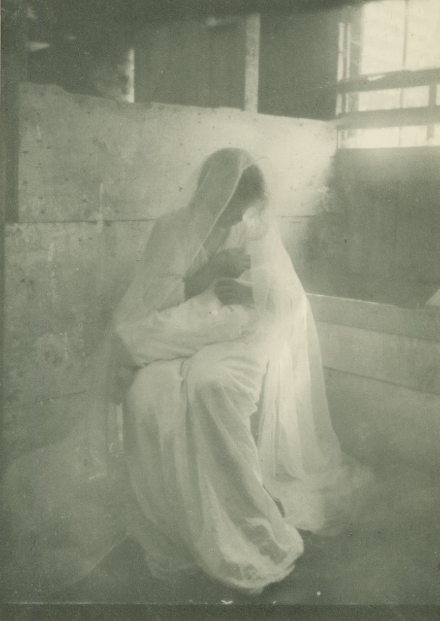 Żłób, 1904-14 (fotograwiura) autorstwa Gertrude Käsebier