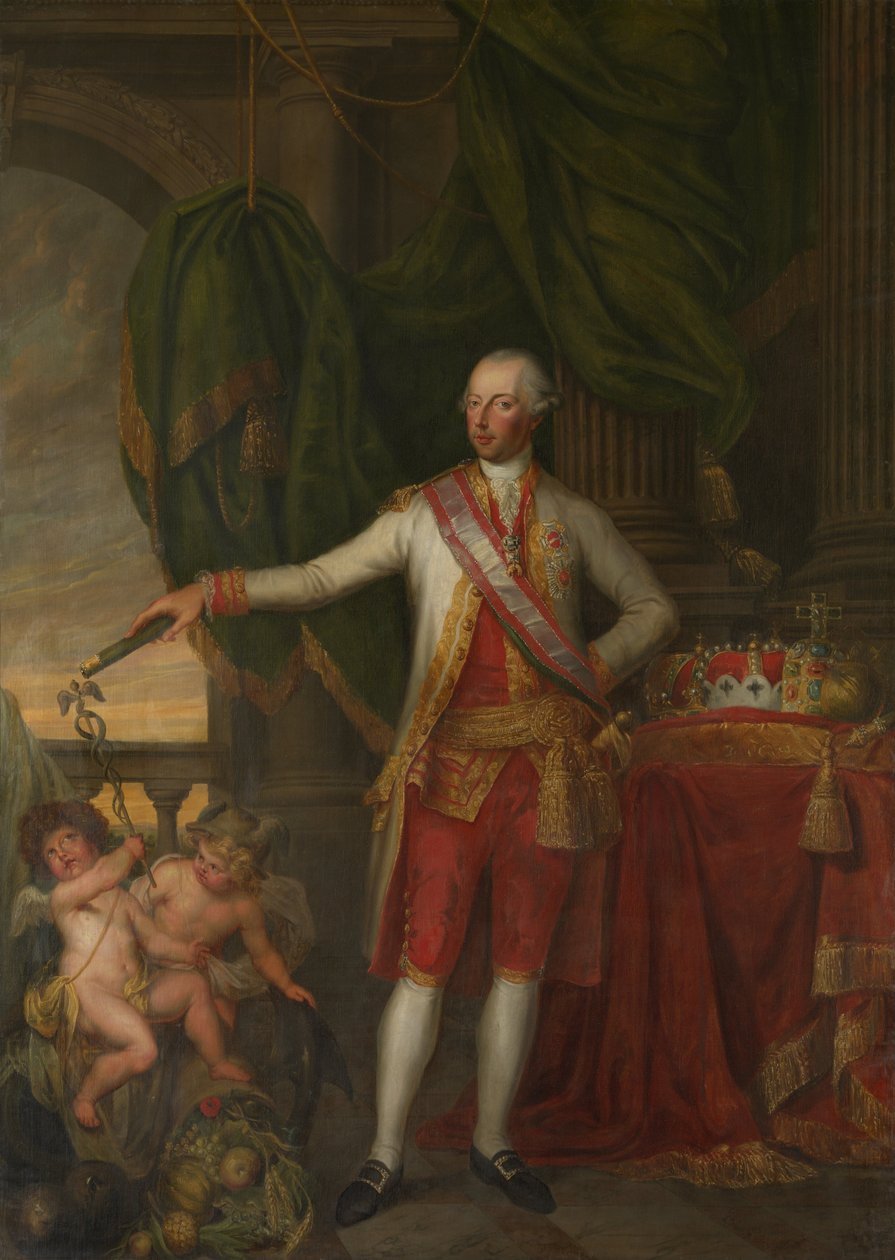 Portret cesarza Józefa II autorstwa Gertrude de Pelichy  