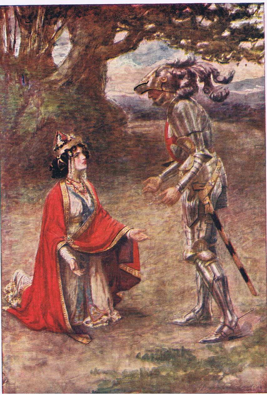 Rycerz Czerwonego Krzyża został całkowicie pokonany, Opowieści z Faerie Queen opublikowane przez George