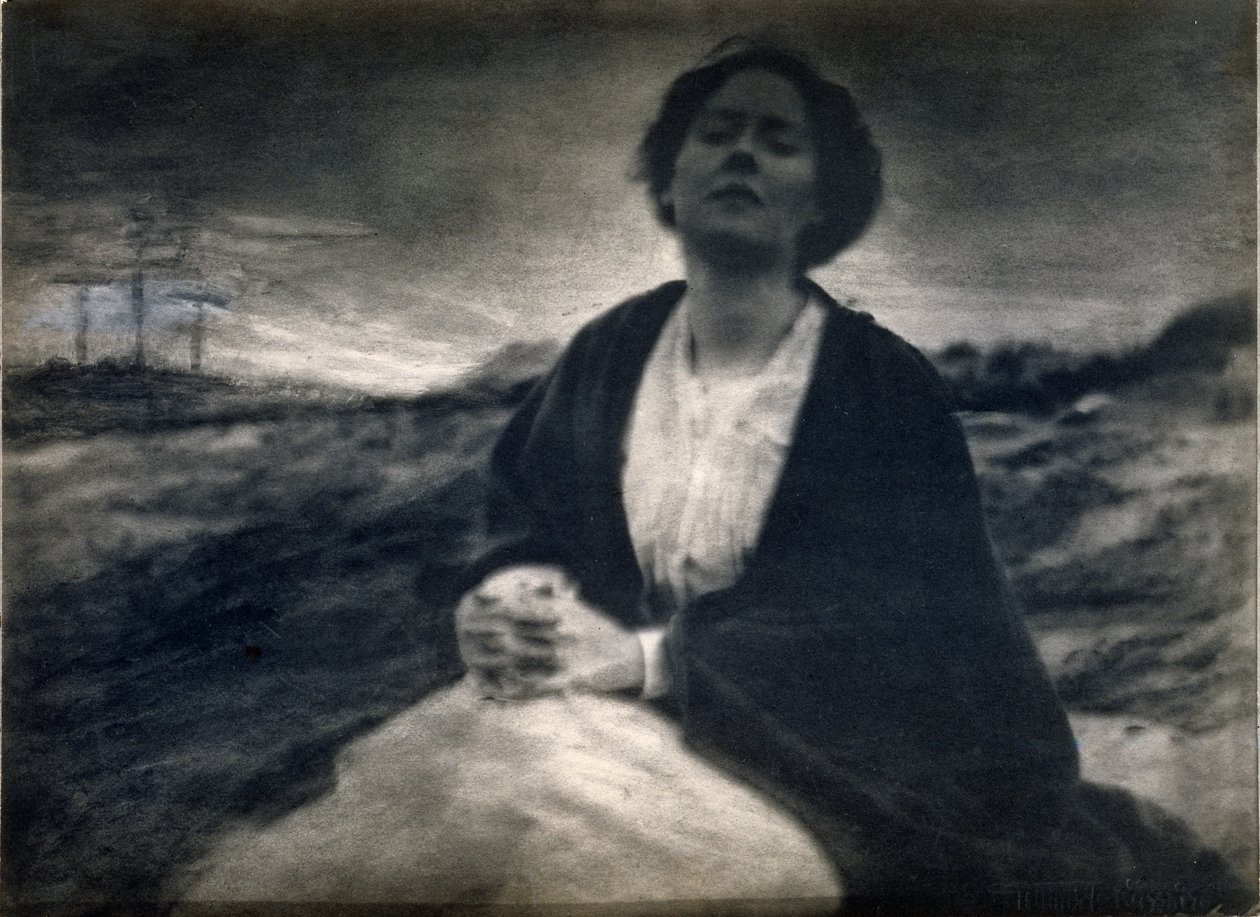 Dziedzictwo macierzyństwa, 190004 (platynowy nadruk z kilkoma dodatkami ręcznymi) autorstwa Gertrude Käsebier