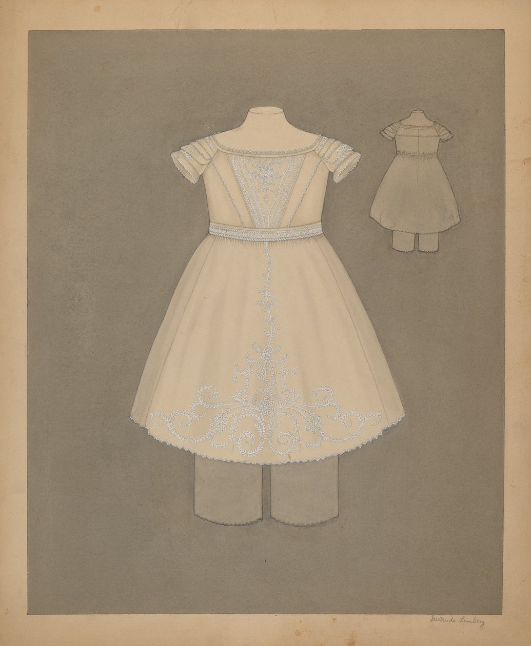 Sukienka dziecięca, ok. 1900 r. 1937. autorstwa Gertrude Lemberg