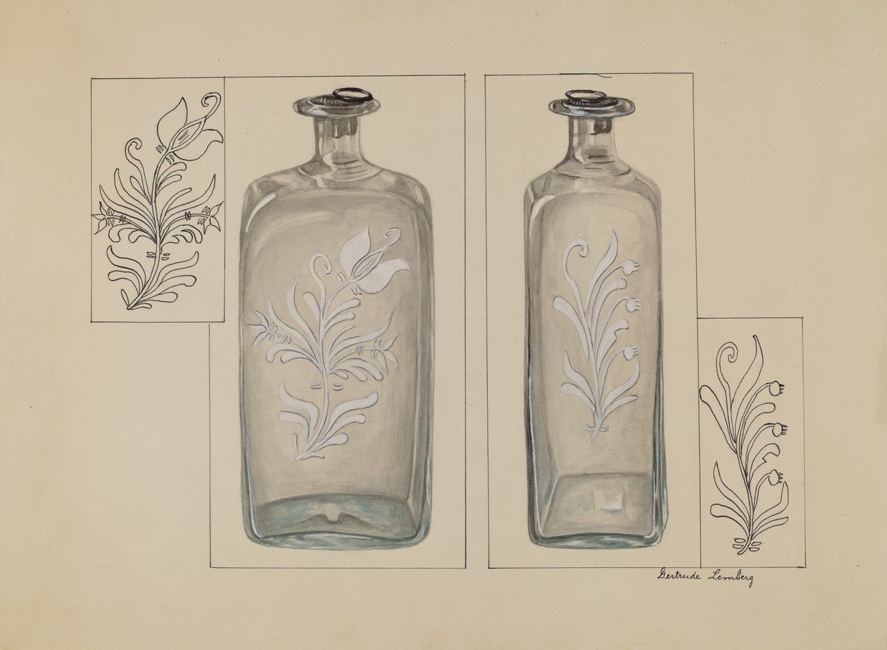 Butelka Alkoholu 1936. autorstwa Gertrude Lemberg