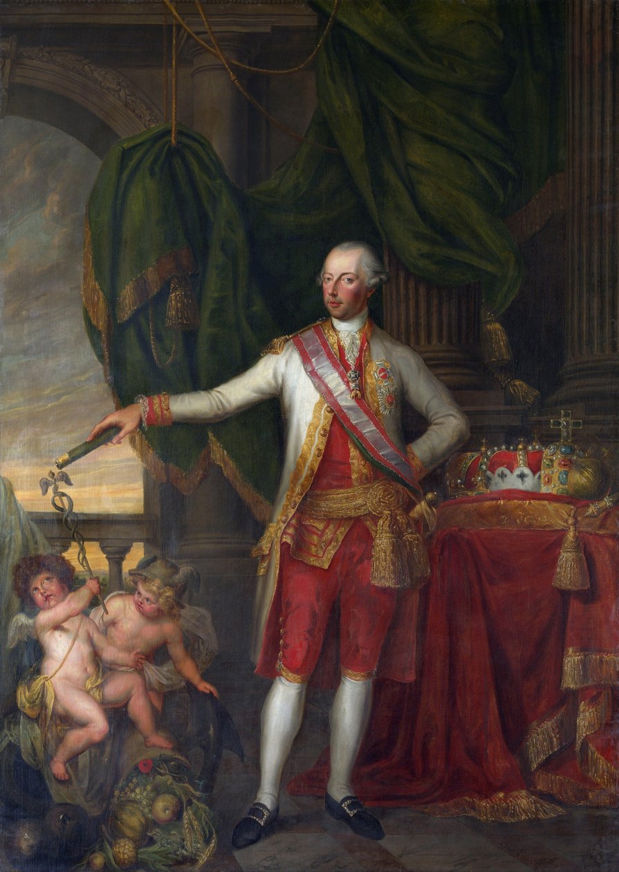 Józef Lotaryński, jako cesarz Rzymian, Józef II - Portret cesarza Józefa II (1741-1790) - Pelichy, Gertrude Cornelie Marie de (1743-1825) - II poł. - Olej na płótnie - Groeningemuseum, Brugia autorstwa Gertrude de Pelichy