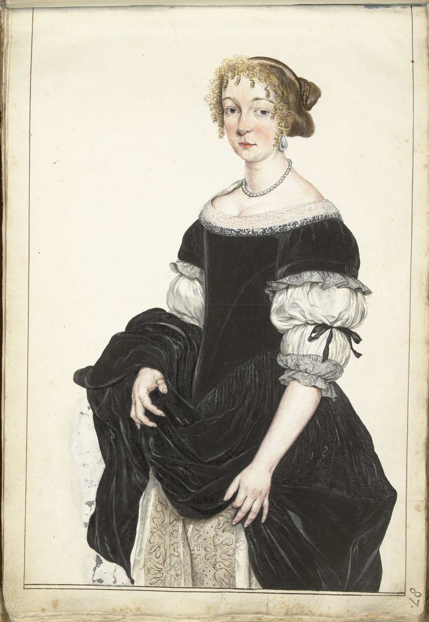 Portret Aletty Pancras autorstwa Gesina ter Borch
