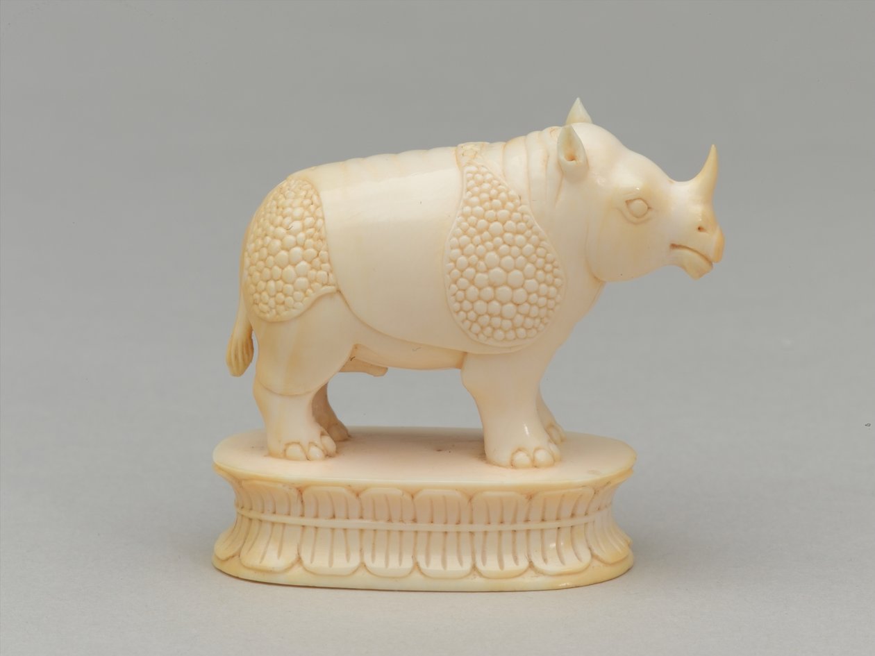 Biały biskup, figura szachowa, Indie, 1820 ok autorstwa Geskel Saloman