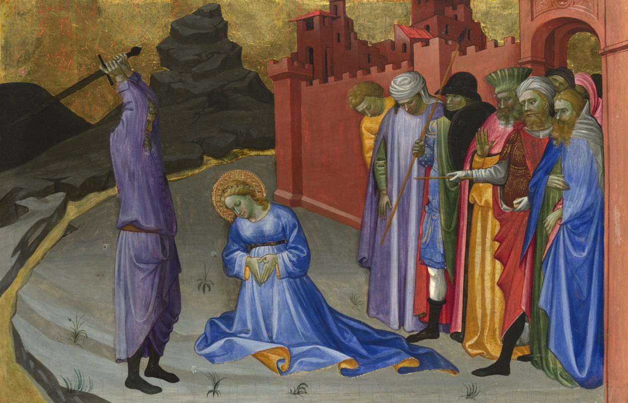 Ścięcie św. Małgorzaty, c.1410 autorstwa Gherardo Starnina
