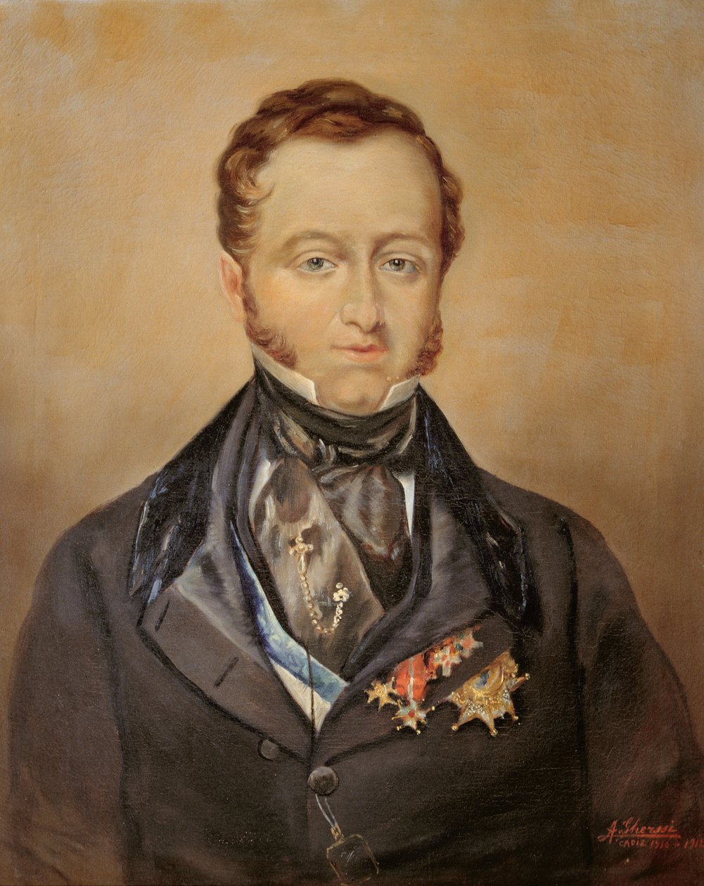 Portret zwany Jose Maria Queipo del Llano Ruiz de Saravia (1768-1843) Hrabia Toreno autorstwa Ghersi (after)
