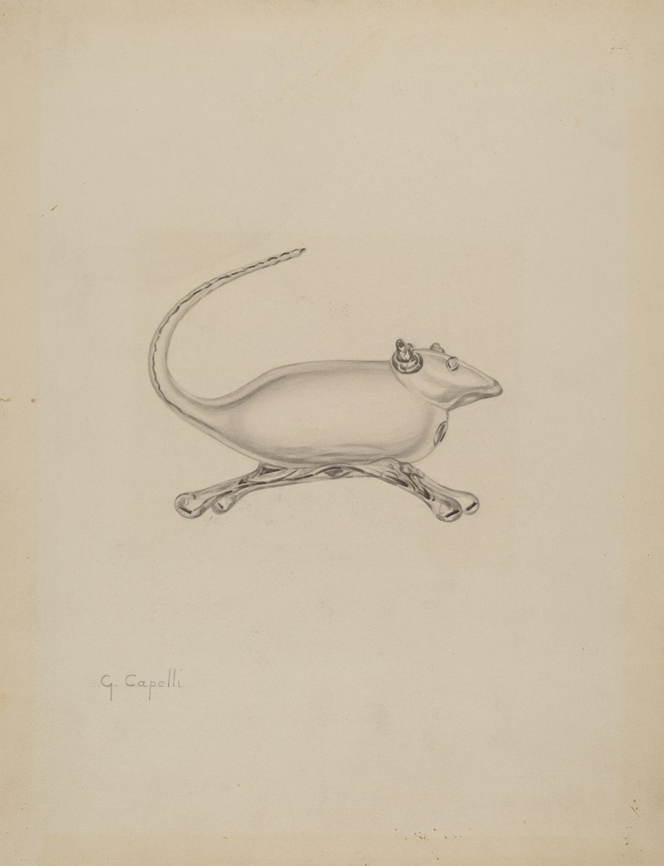 Mysz, ok. 1937. autorstwa Giacinto Capelli