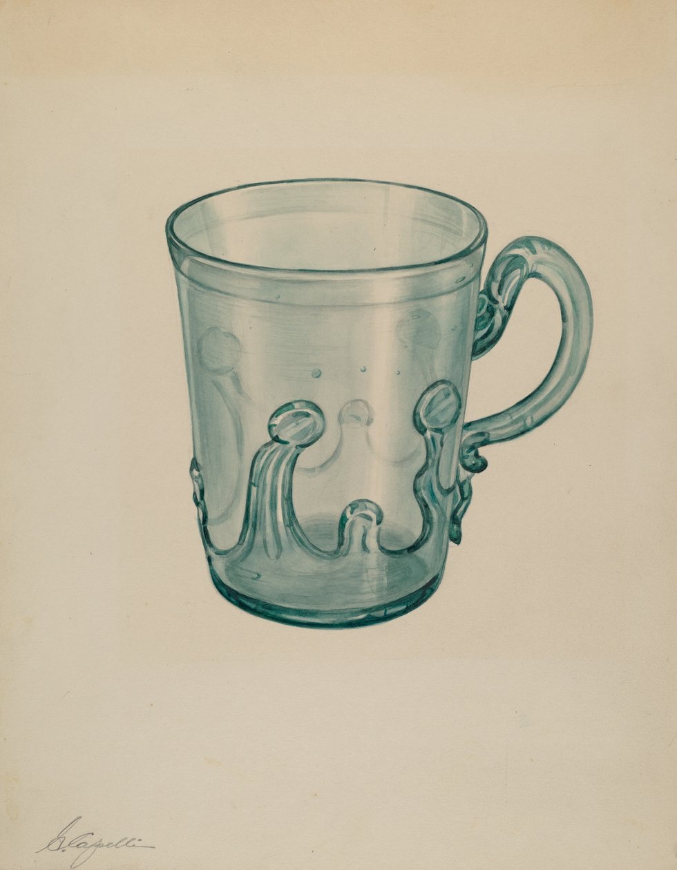 Kubek, 19351942. autorstwa Giacinto Capelli
