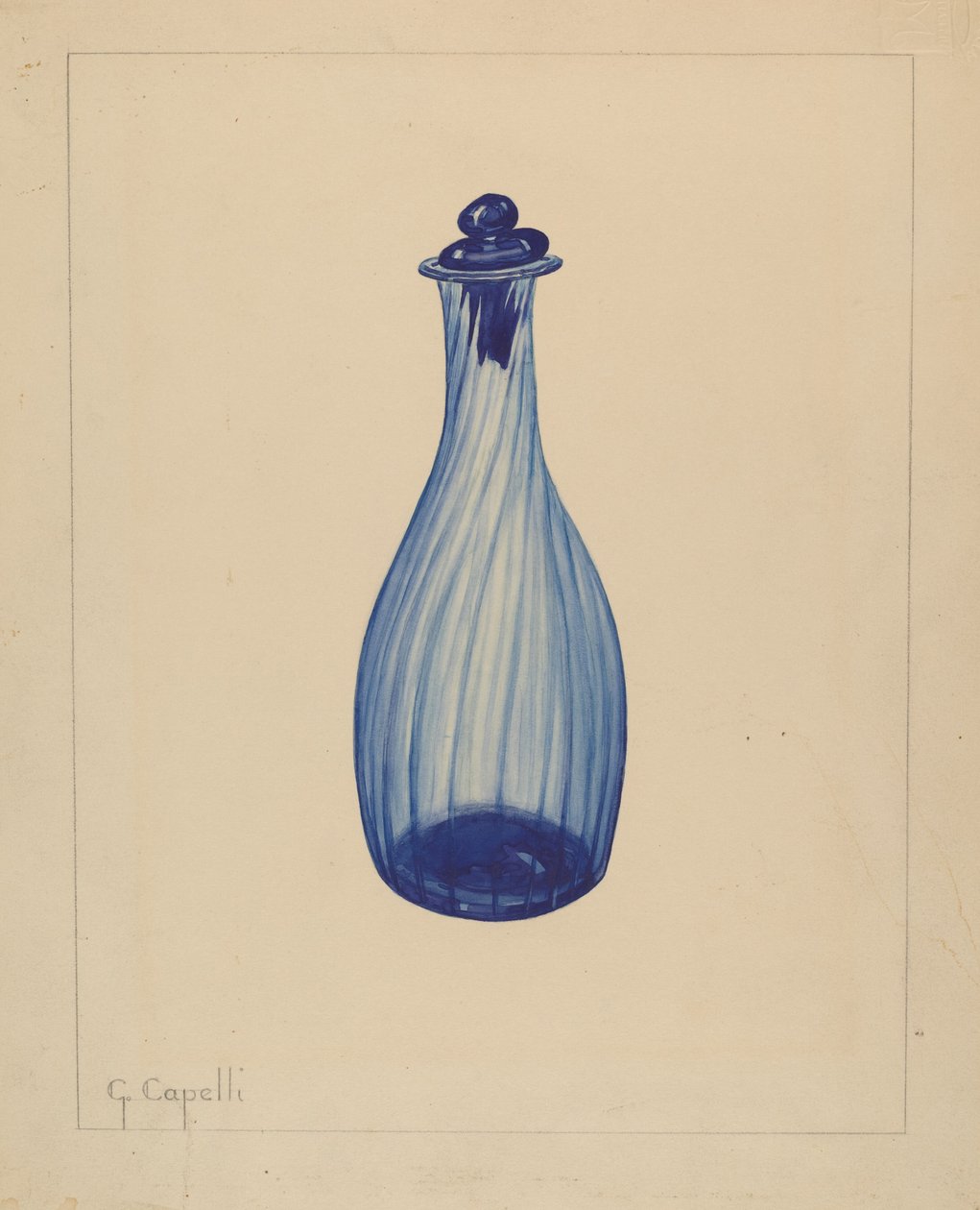Butelka na wodę toaletową, 1937. autorstwa Giacinto Capelli